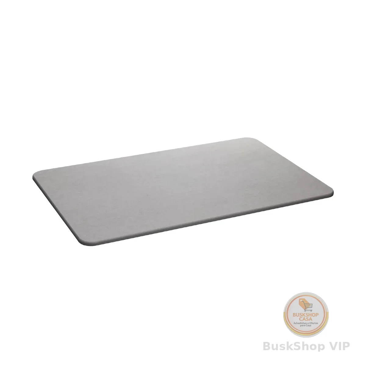 LYOR - Tapete de Pedra Diatomita para Banheiro Cinza 60cm x 39cm