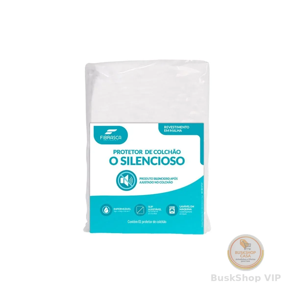 Fibrasca Protetor de Colchão Impermeável O SILENCIOSO – Casal 140 x 190 cm