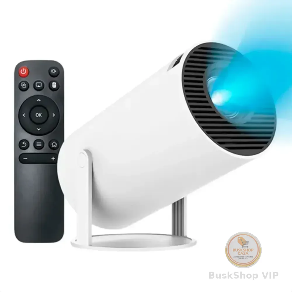 Maxnova Projetor Hy300 4k Portátil Branco 127/220v