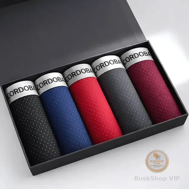 Kit 5 Cuecas Masculinas Dry Fit Lisas Variadas Microfibra