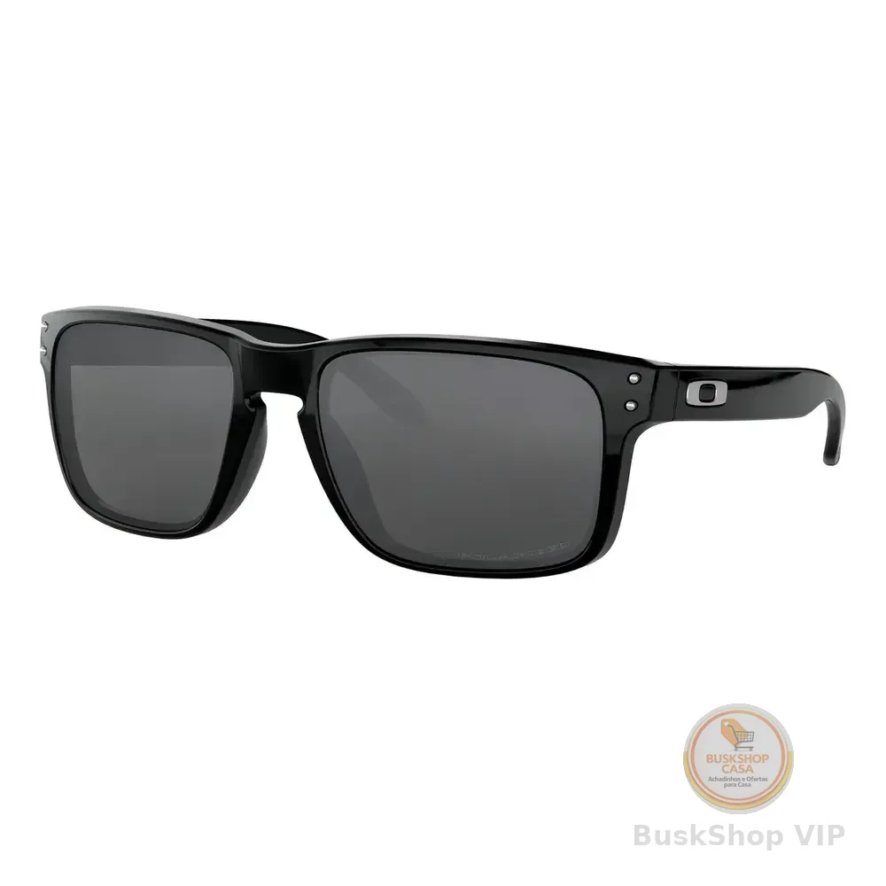 Óculos De Sol Oakley Holbrook Oo9102 Black Prizm Preto Preto Prizm Polished Black