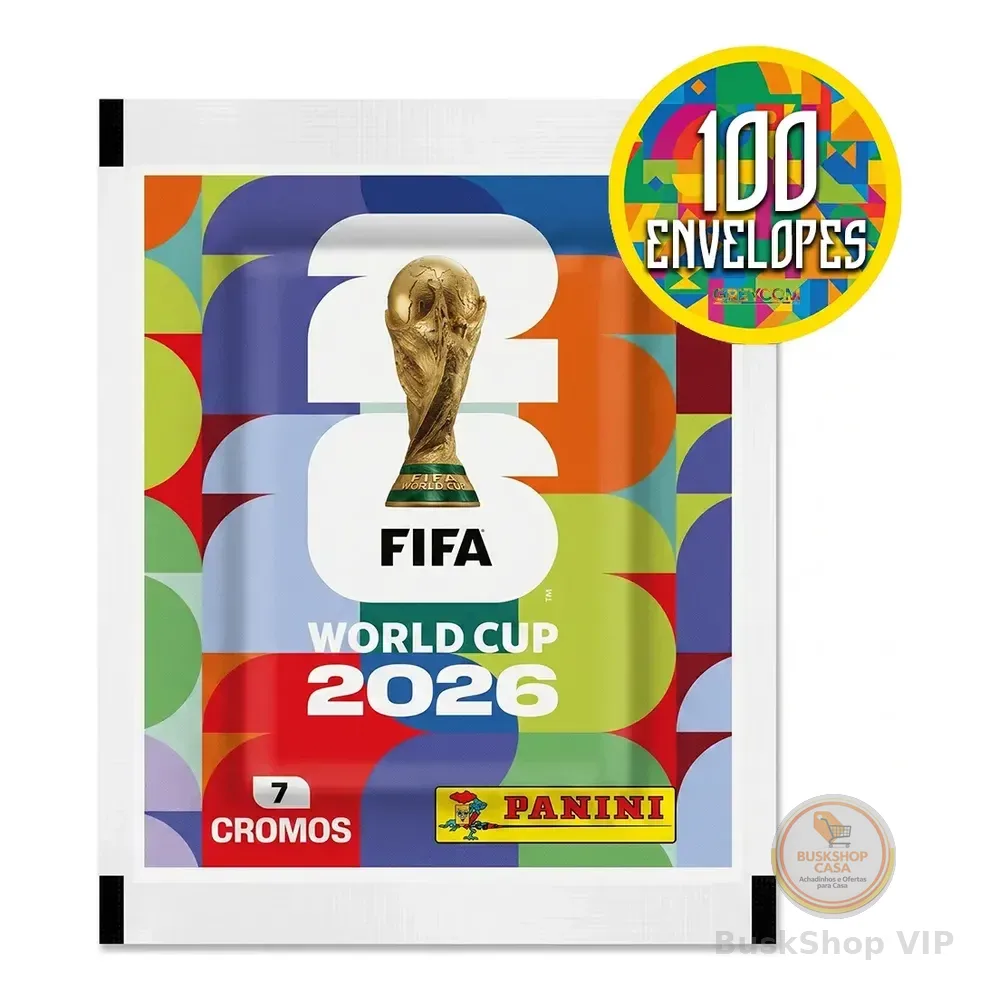 Kit 700 Figurinha Do Álbum Copa Do Mundo 2026- 100 Envelopes