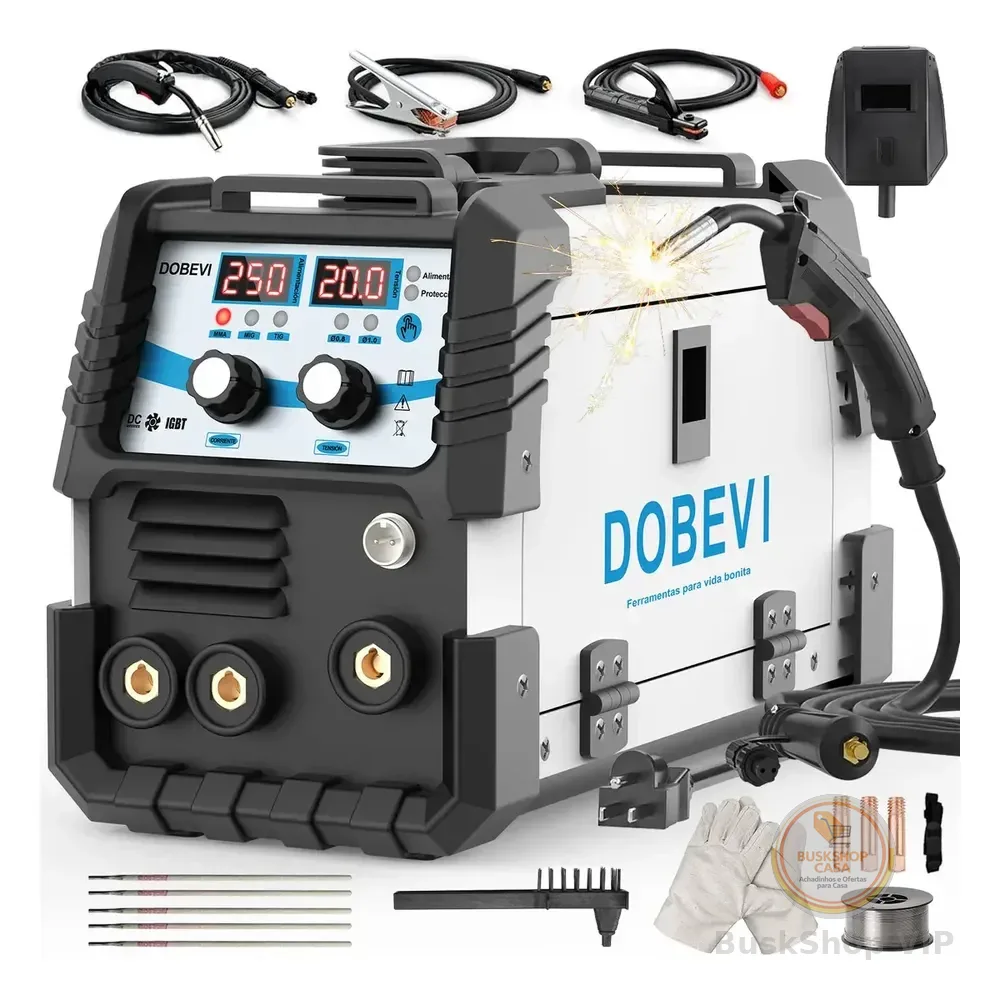 Máquina Solda Inversora Mig+tig+mma 3 Em 1 Dobevi