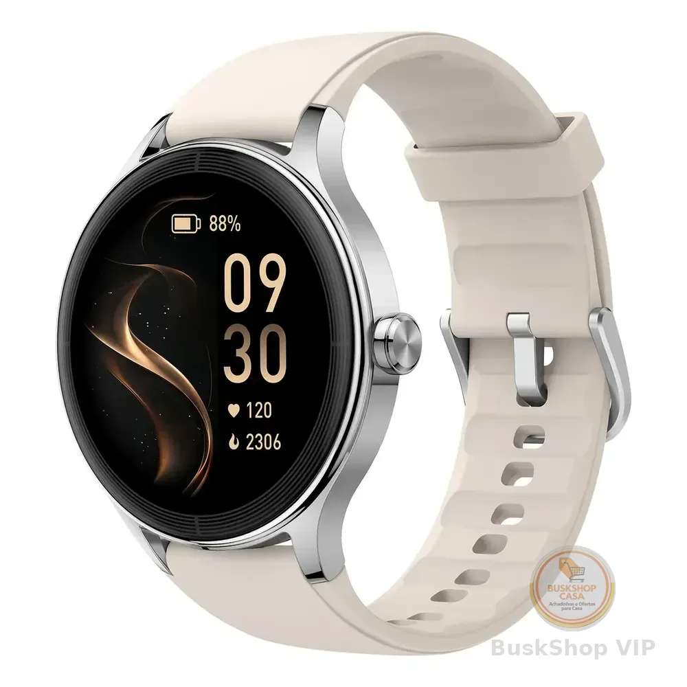 Smartwatch Ai Moda Relógio De Liga De Alumínio 100+ Esportes Caixa Nude Bege