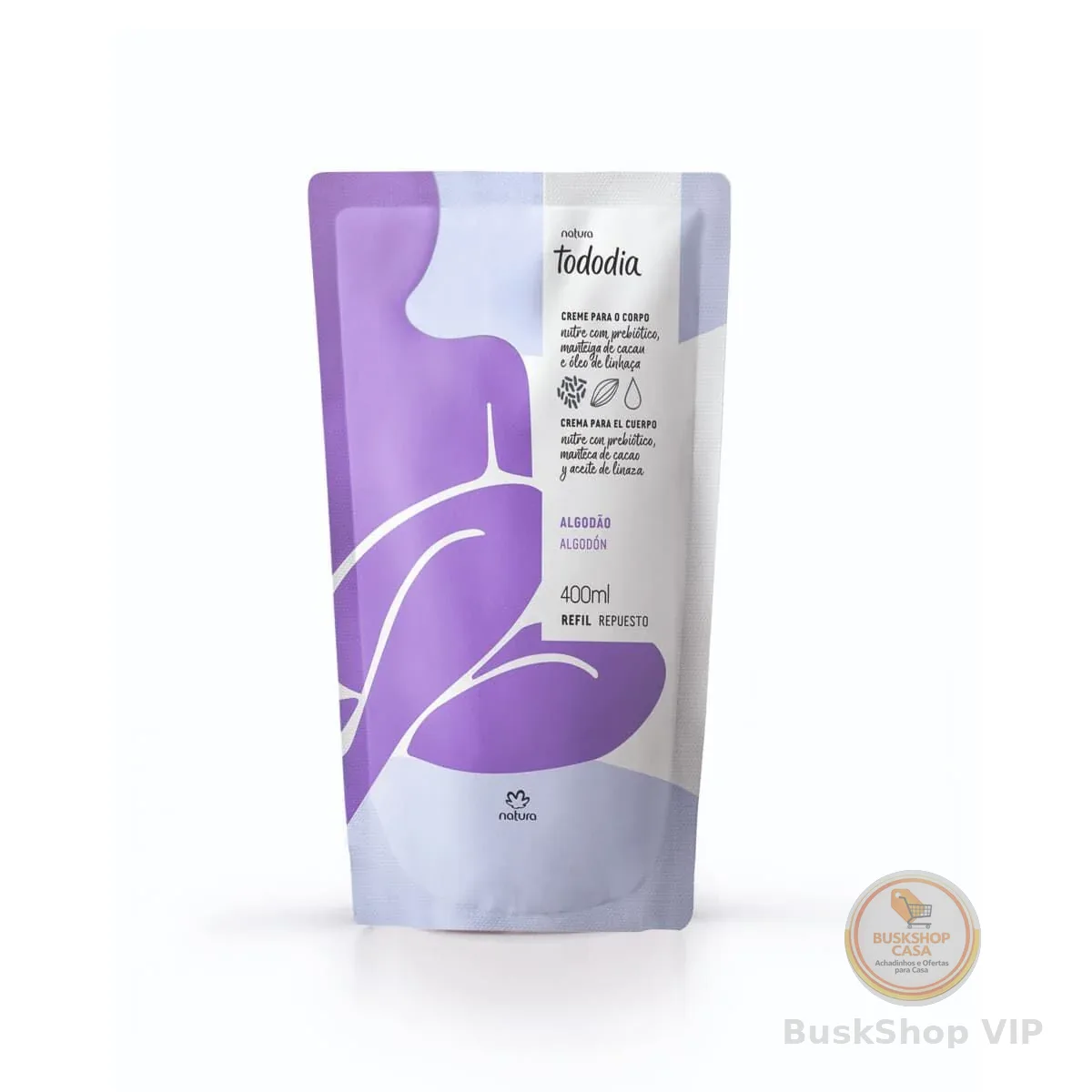 Refil Creme Desodorante Nutritivo para o Corpo Tododia Algodão