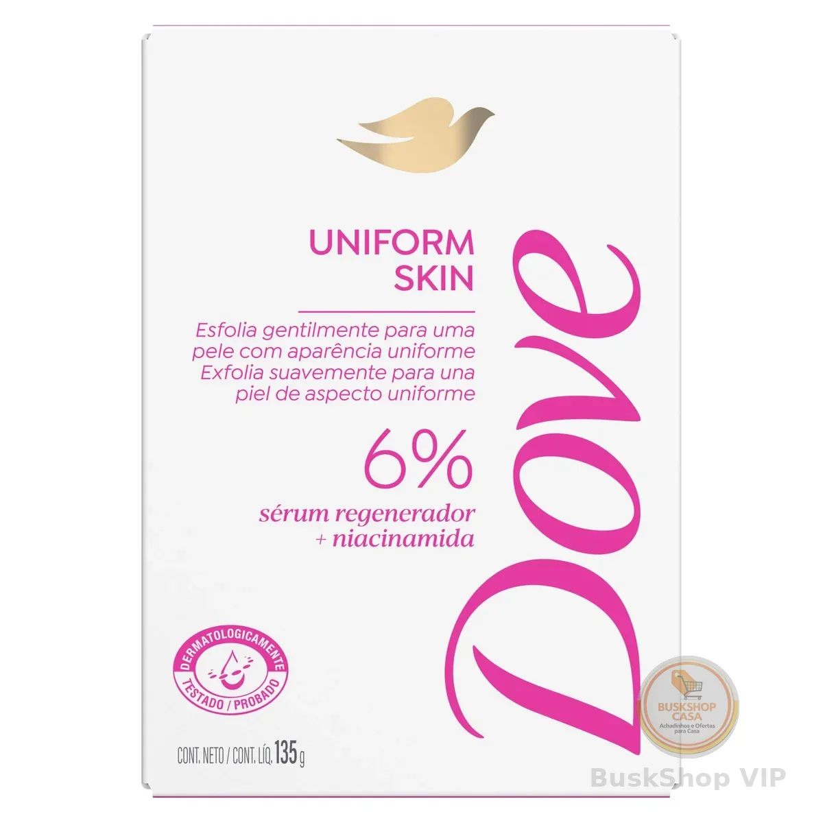 Dove Sabonete Sérum Em Barra Uniform Skin 135g