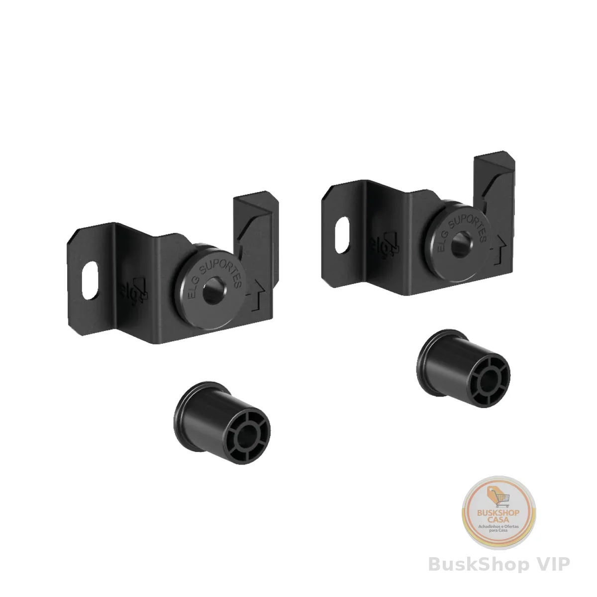 Suporte Fixo Universal de Parede, Capacidade até 100 kg Padrão VESA 75x75 a 800x400mm, TVs 14" a 100", Preto, UNI100, ELG