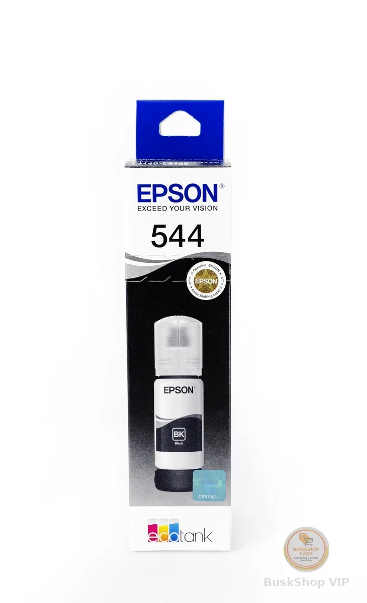 Garrafa De Tinta Original Epson Ecotank T544 Preto - T544122