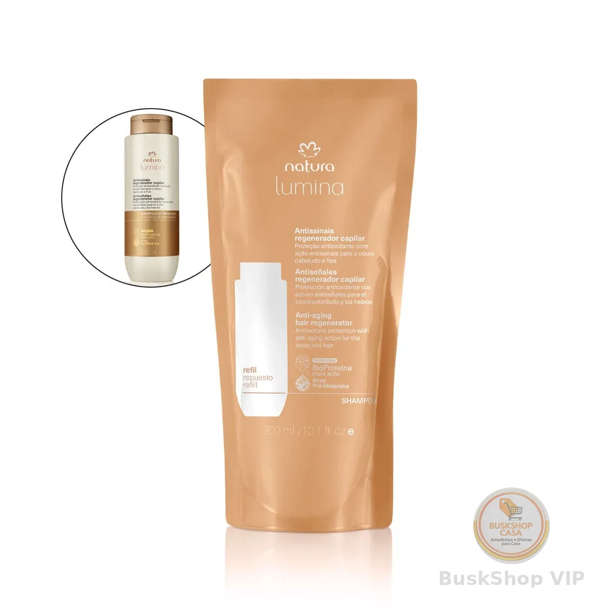 Refil Shampoo de Tratamento Antissinais Regenerador Capilar Lumina