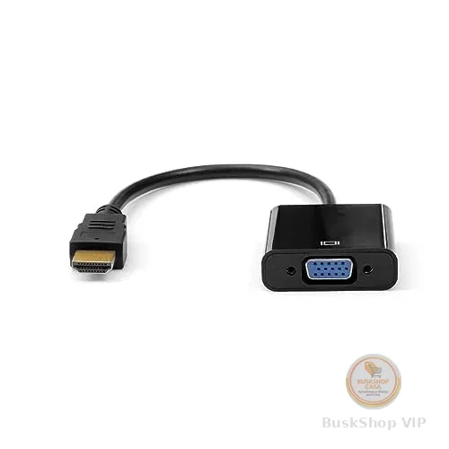 PlusCable Cabo Adaptador de video HDMI Macho para VGA Femea ADP-HDMIVGA10BK