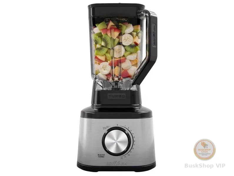 Liquidificador Britânia BLQ15A 1500W Copo de 3,1L Preto e Prata