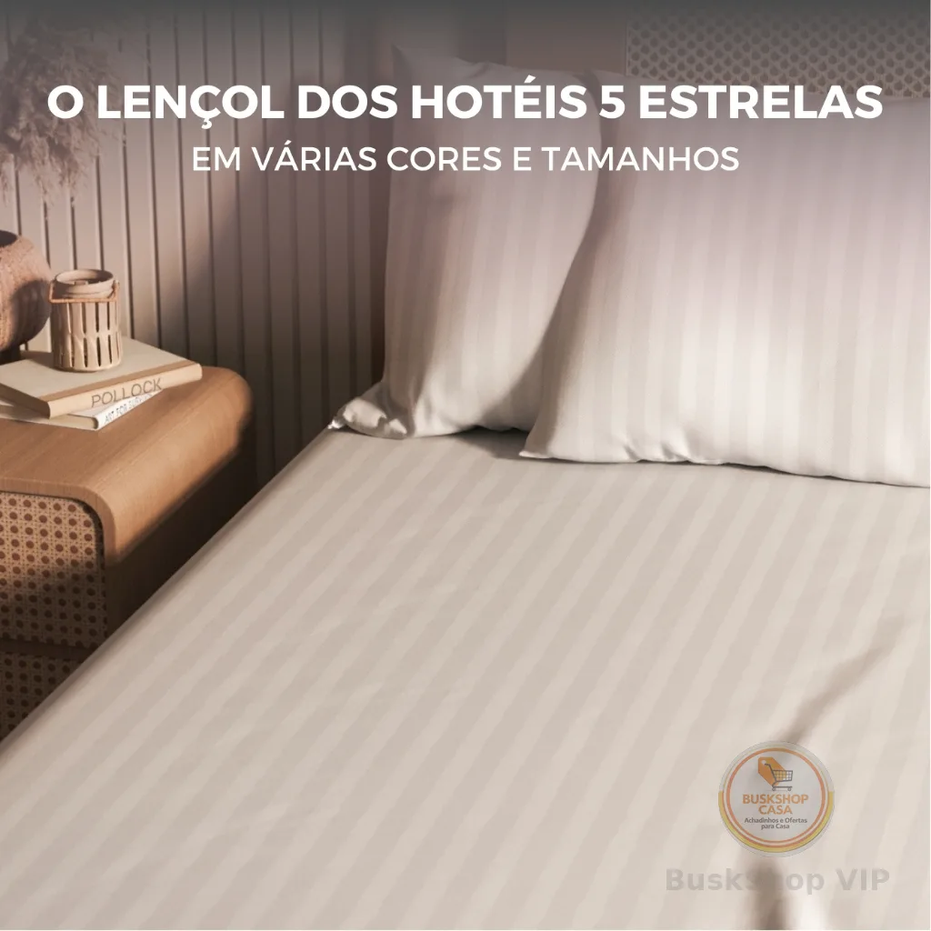 Jogo de Lençol Padronado 500 Fios Cama Solteiro Casal Queen King Micro Percal Penteado