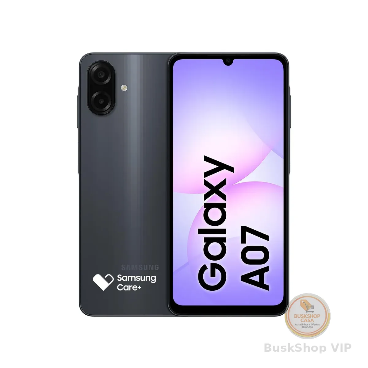Celular Samsung Galaxy A07 128GB, 4GB, Câm. 50MP, Tela 6.7"- Preto