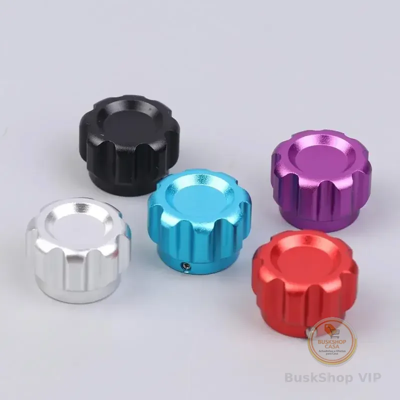 【C】Botão Simulador de Volante de Metal com Diâmetro de 20mm e Furos de 6.0mm (Botão para Simulador de Corrida)