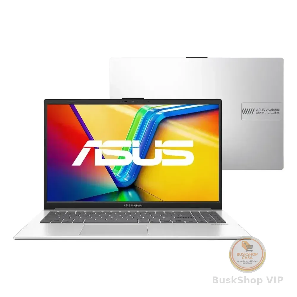 Notebook Asus Vivobook Go 15, Intel Core I3 N305, 8gb Ram, 512gb Ssd, Windows 11 Home, Tela Nanoedge 15,6  Fhd, Cool Silver - E1504ga-nj435w