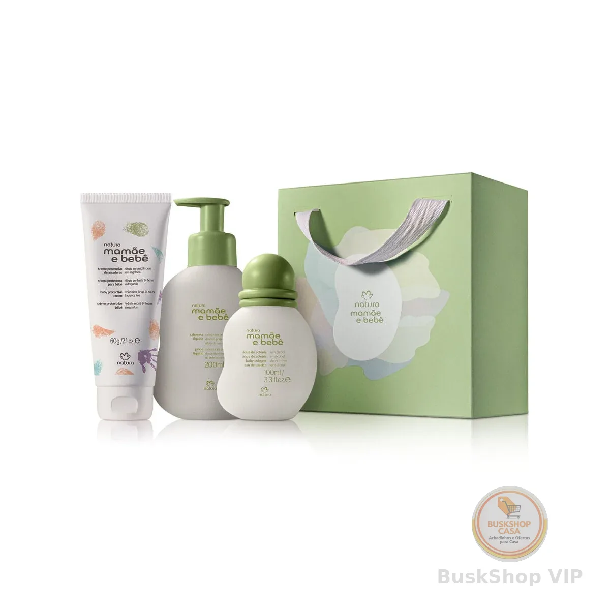 Presente Natura Mamãe e Bebê Momento Chá de Bebê (3 produtos)