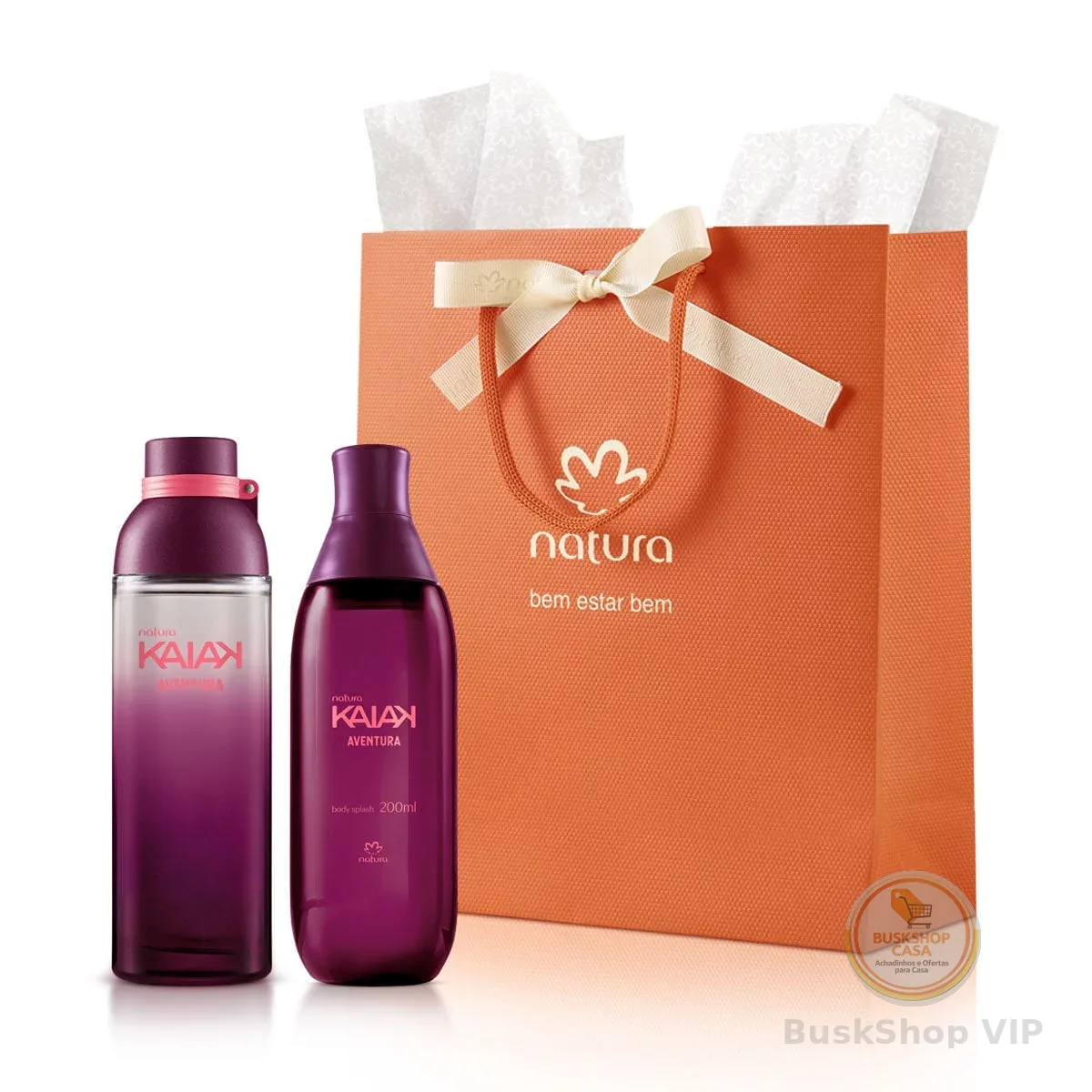 Presente Namorados Colônia + Body Splash Feminino Kaiak Aventura
