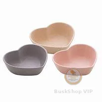 Kit c/5 BOWL CORACAO DE BAMBU E PP LINES SORTIDO 8x7x2,5cm ref2378