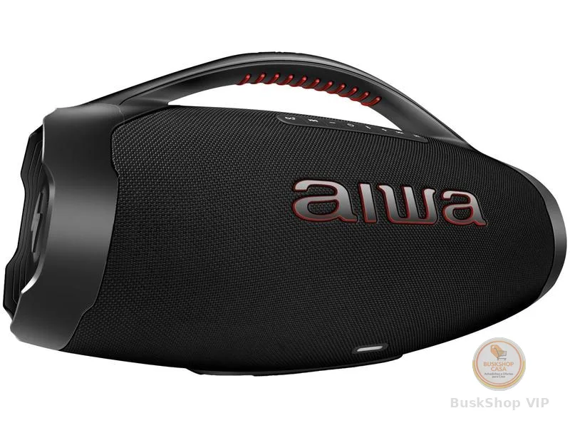 Caixa de Som Aiwa Boombox Plus AWS-BBS-01-B Bluetooth Amplificada 200W USB