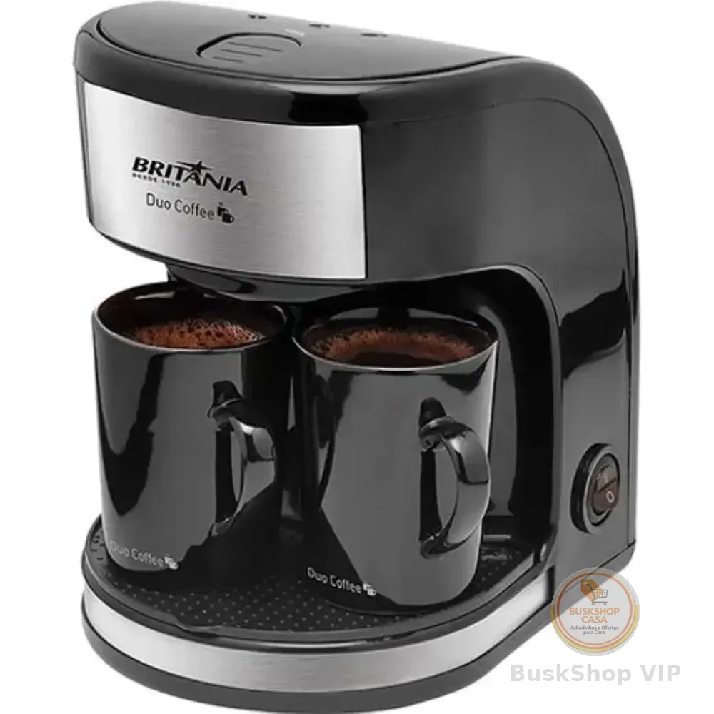 Cafeteira Duo Coffee 450w 2 Bicos Britânia Cor Preto 220v