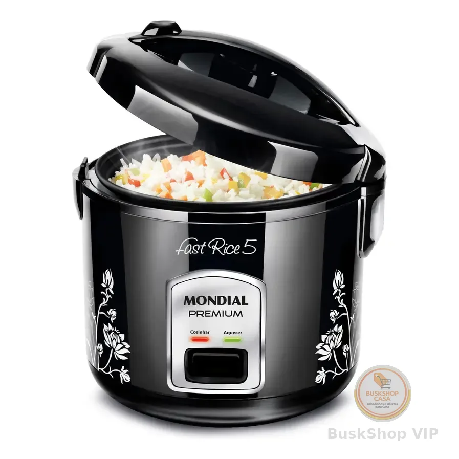 Panela De Arroz Fast Rice 5 Premium Mondial Npe-08-5x Preto 220v 60hz