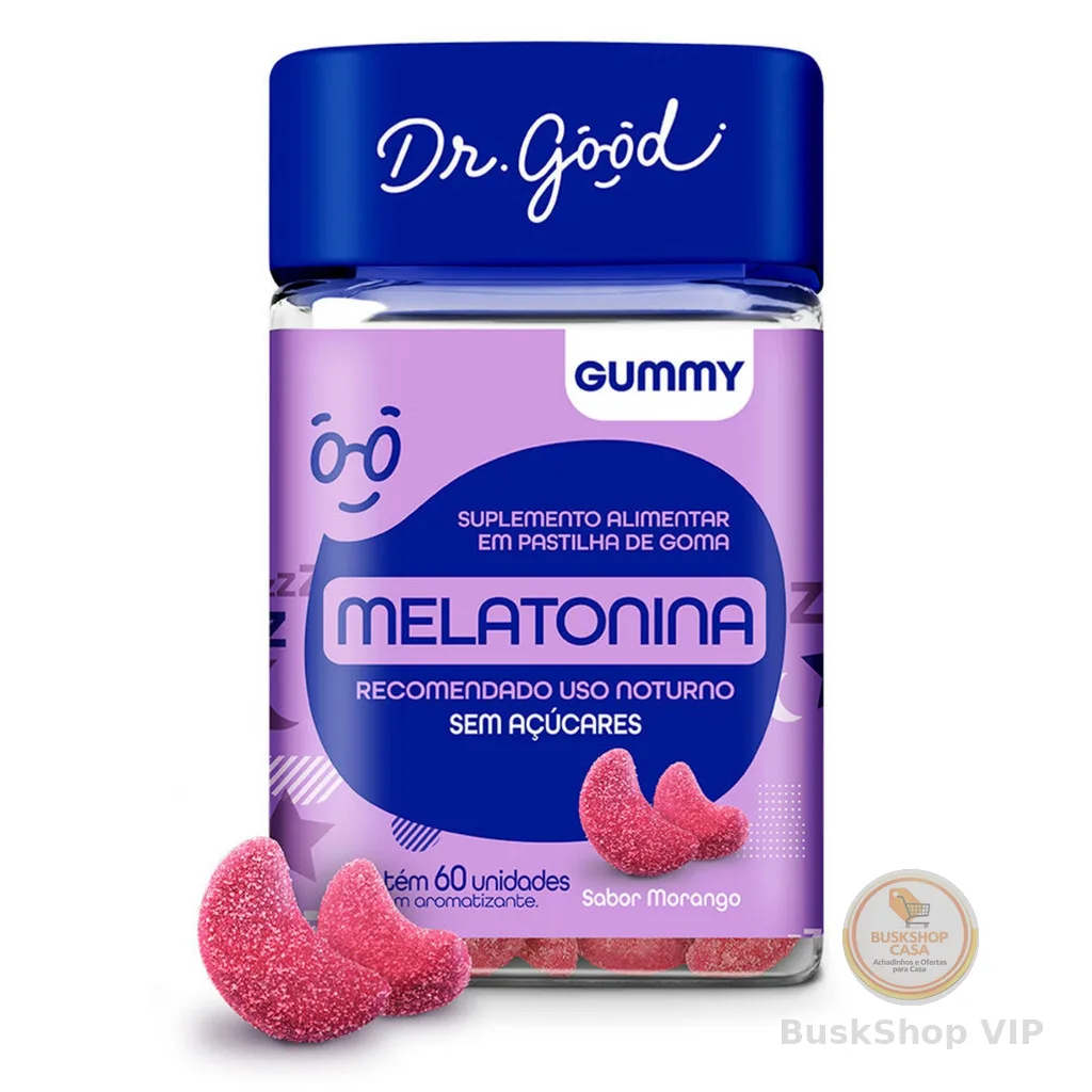Dr. Good - Melatonina - 60 gomas - Morango