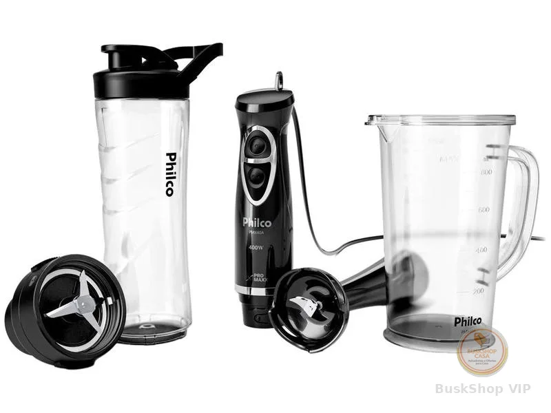 Mixer e Blender Philco 400W Preto Pro Maxx PMX40A 2 Velocidades