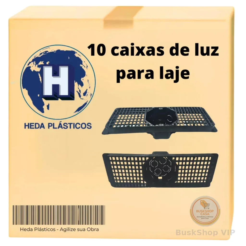 Caixa De Luz Teto 10 Unidades Suporte para Laje 30 cm Construção