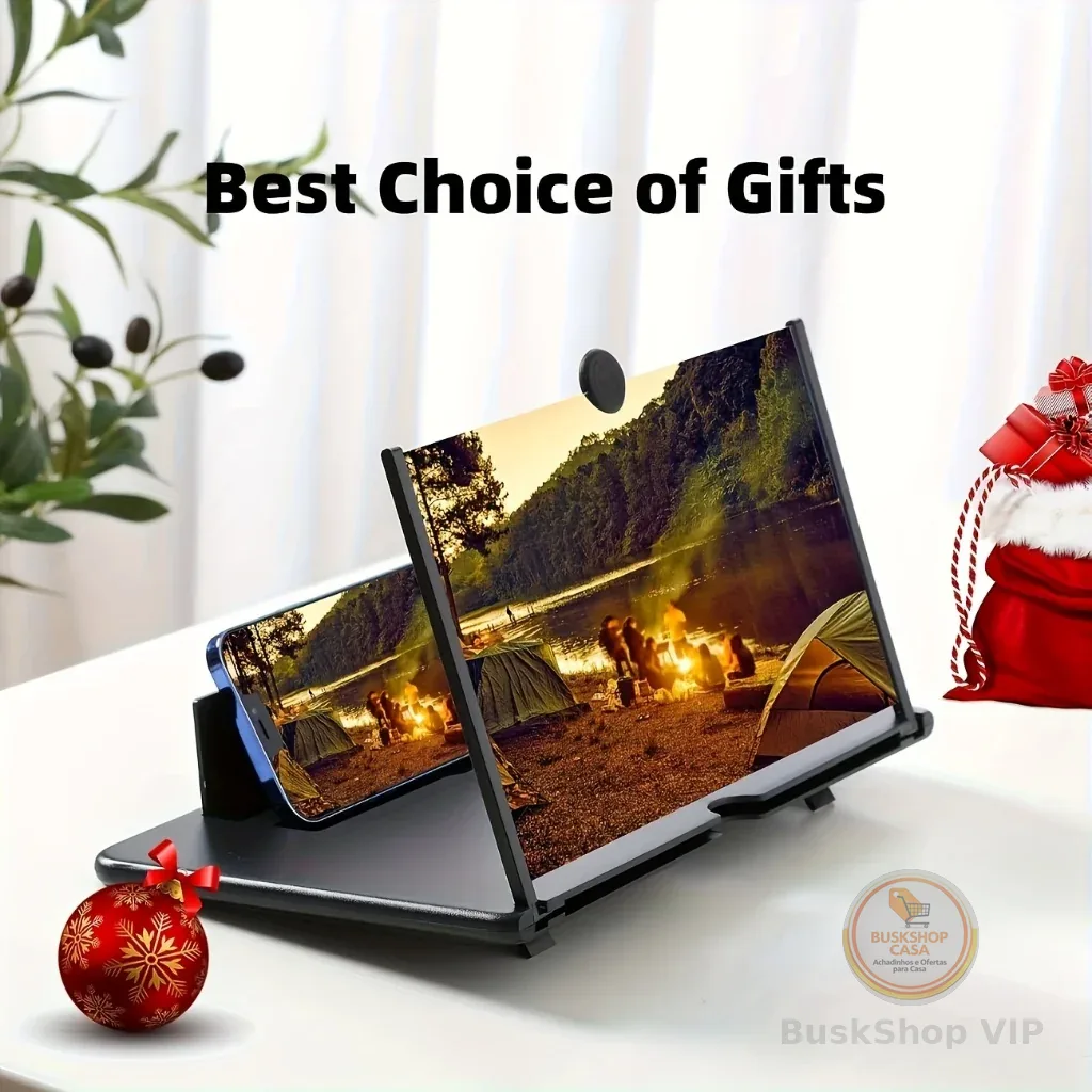 Amplificador De Imagem Da Tela Do Celular Lupa 3D 21,6CM*16,6CM*2,7CM Promoção