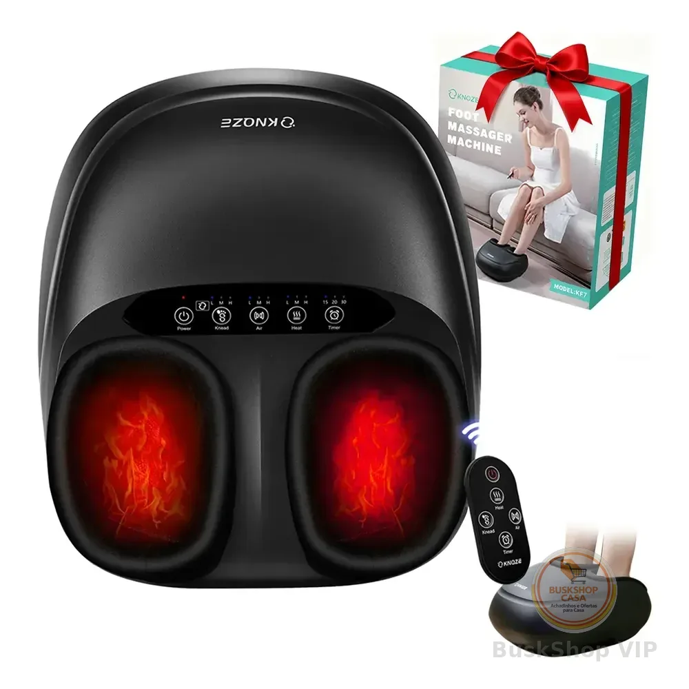 Massageador De Pés Com Controle Remoto E Função  Aquecimento
