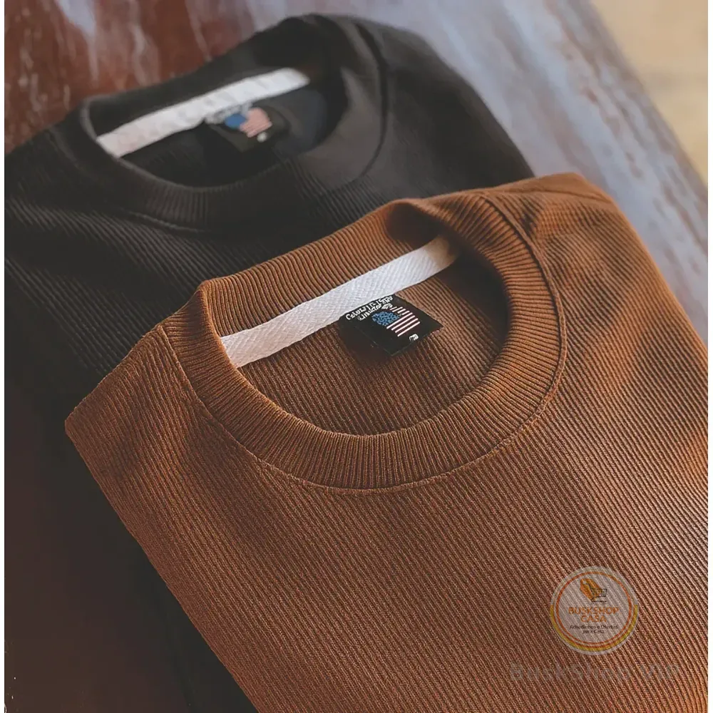 Kit 2 Camisetas Oversized Masculina Texturizado Premium Kit 2 Over - Preto Marrom Gg