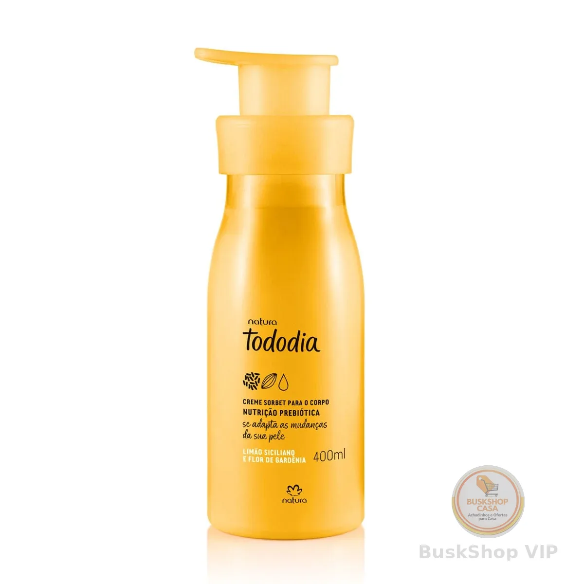 Creme Desodorante Nutritivo Tododia Limão Siciliano e Flor de Gardênia