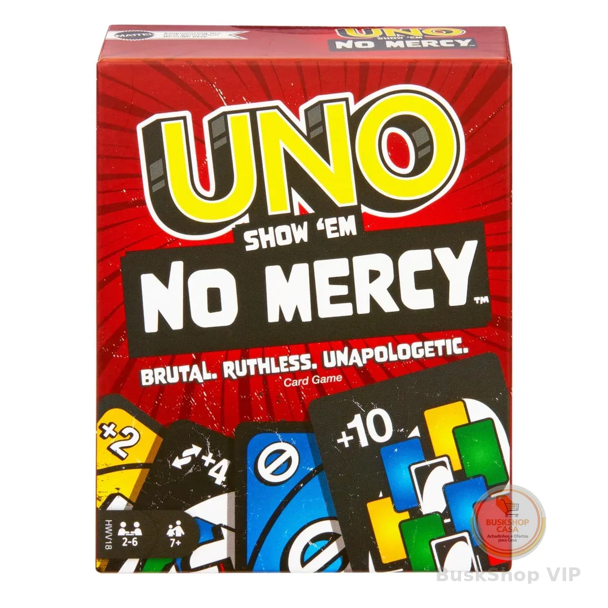 UNO Jogo de Cartas No Mercy 7 anos