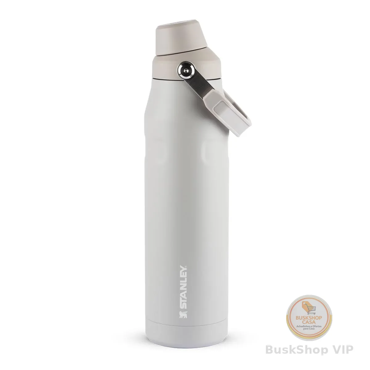 Stanley - Garrafa de Água Aerolight com Tampa Fast Flow, Garrafa Térmica a Vácuo para Bebidas Frias, Aço Inoxidável Leve, 1,1 L, Ash