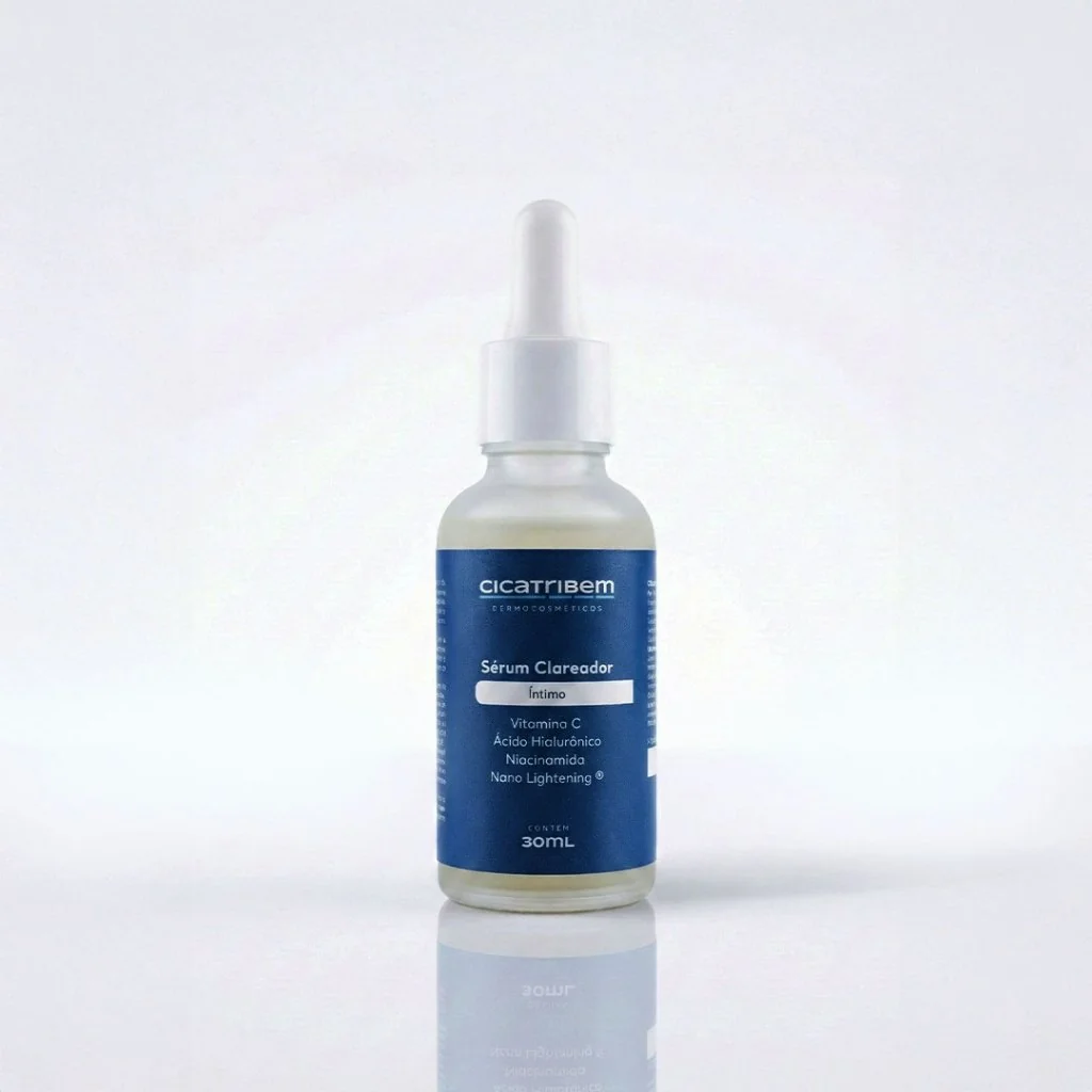 Sérum Clareador Íntimo Cicatribem 30ml Clareia Virilha Axilas e Região Íntima Uniformiza o Tom