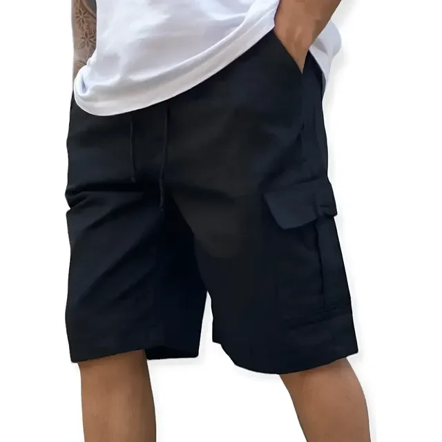 Bermuda Cargo Masculina Skate Larga C/ Elástico Short Adulto