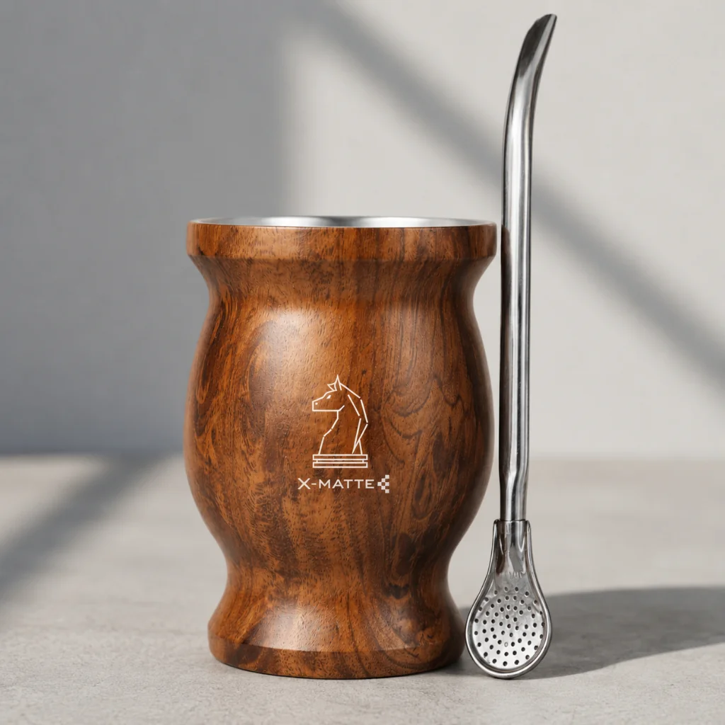 Cuia Térmica Mate Chimarrão Tererê De Aço Inox Copo Erva 240 ml X-MATTE
