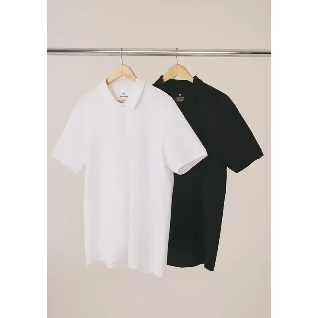 Kit Com 2 Camisas Polo Básicas Masculinas Hering
