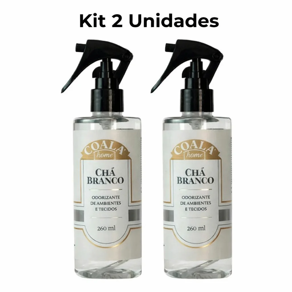 Kit 2 Unidades Coala Odorizante de Ambientes e Tecidos Chá Branco 200ML