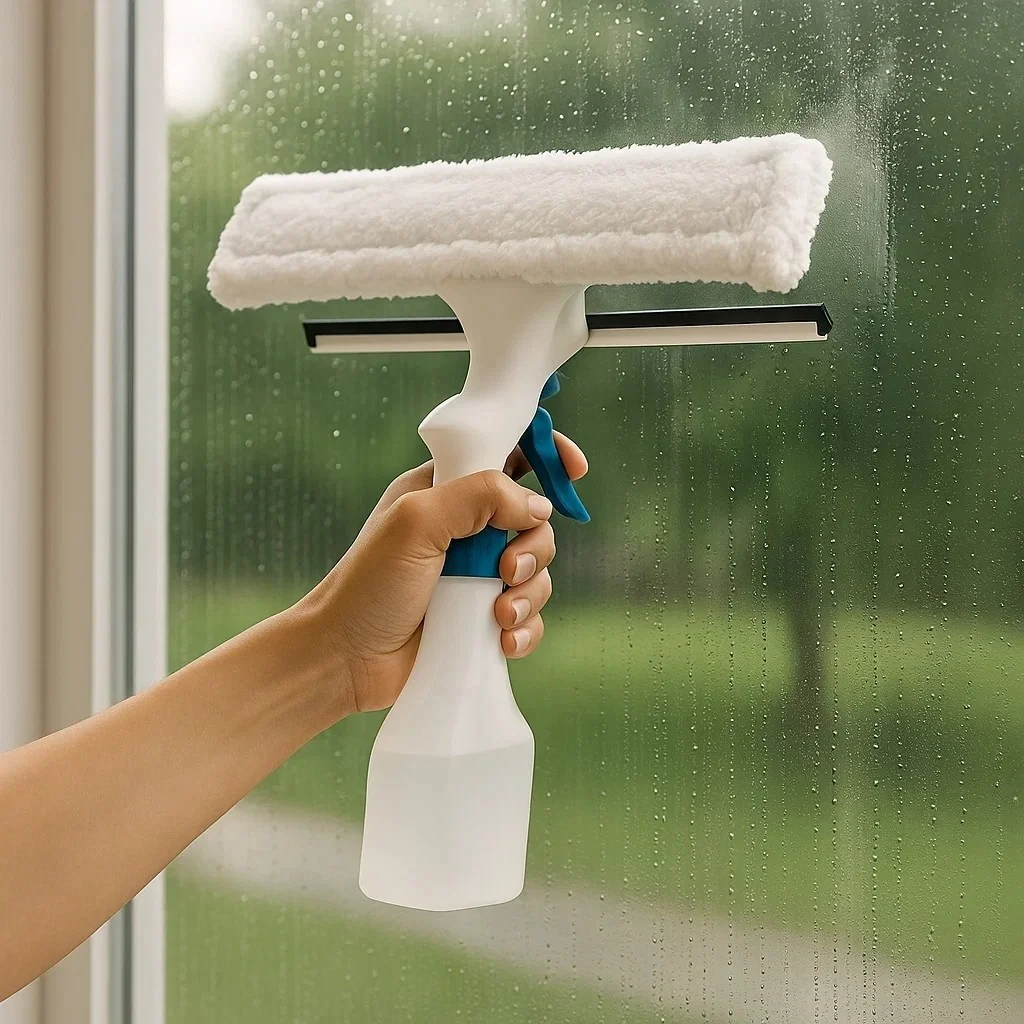 Rodo Limpa Vidros Spray Limpeza Rápida Limpar Janelas Seguro em Apartamentos Eficiente