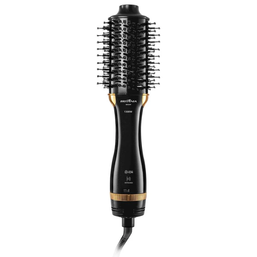 Escova Secadora Britânia Nanocerâmica 1300W Infrared BES24P