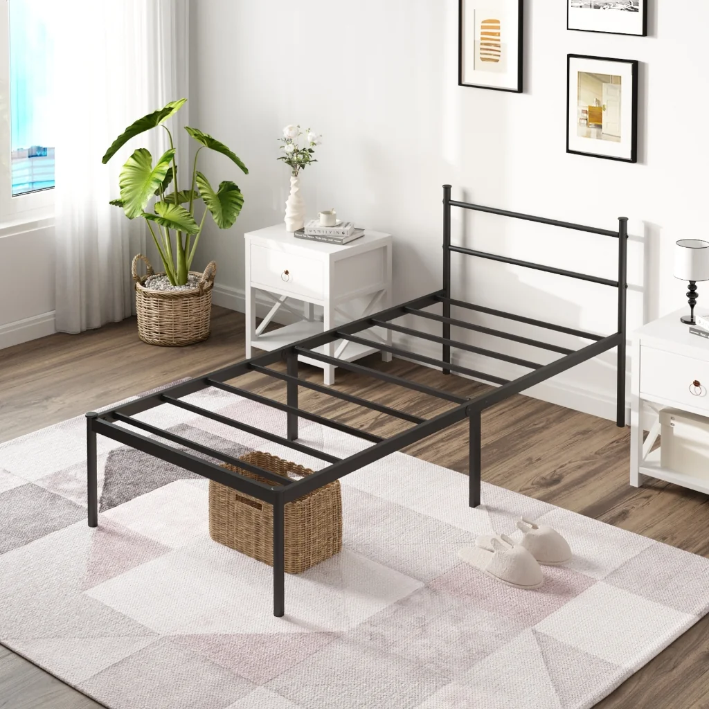 Estrado de Metal para Cama de Casal/Cama de Solteiro – Dobrável e Fácil de Instalar Suporta até 400 kg