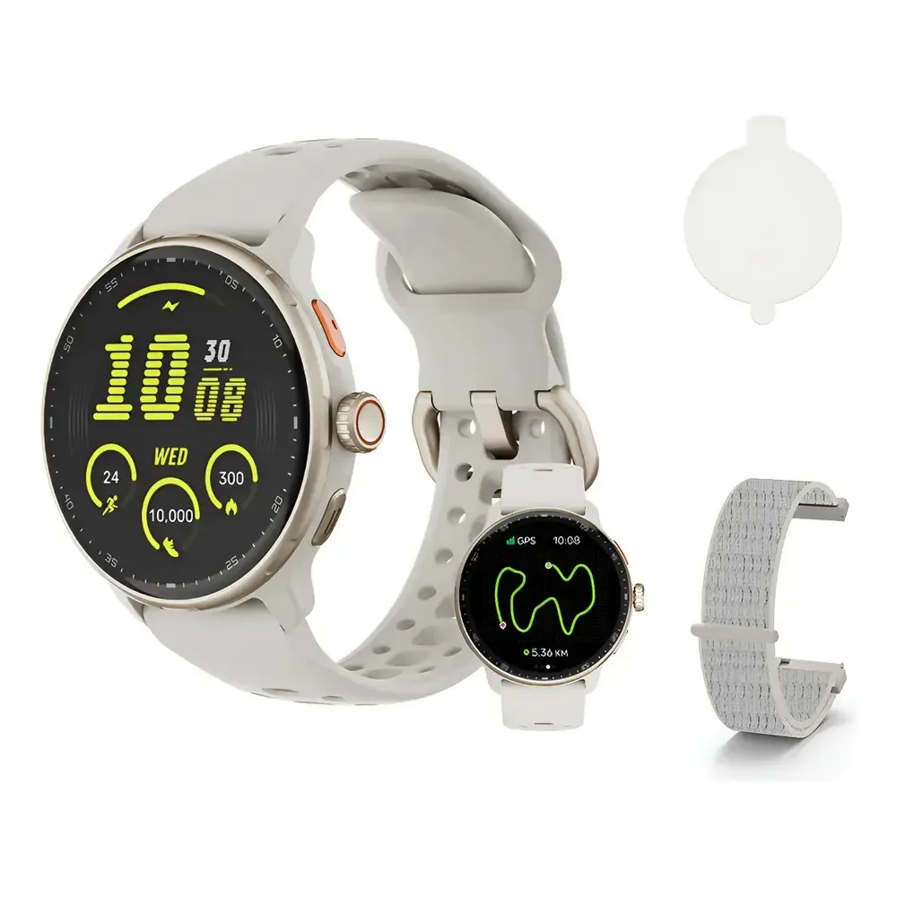 Relógio Inteligente Gps Smartwatch Amoled 3atm Sport Gps Caixa Cinza +1 mil vendidos