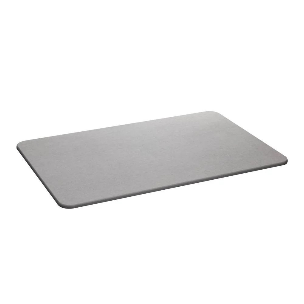 🛍️ Tapete de Pedra Diatomita para Banheiro Cinza  60cm ​- Lyor