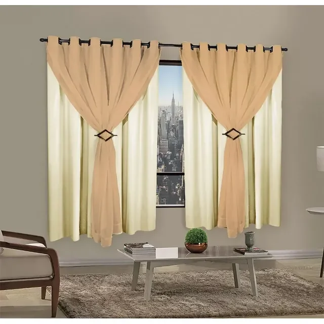 Cortina Corta Luz Voil 2,80x1,60 Blackout Total Sala Quarto