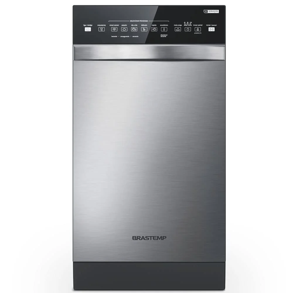 Lava-Louças 10 Serviços Brastemp Cor Inox com Ciclo Pesado - BLF10BR 110V