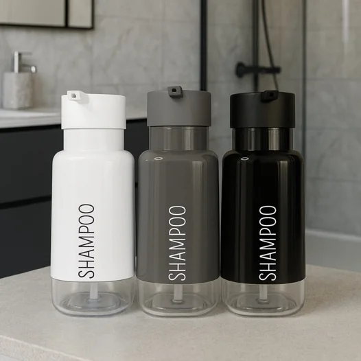 Kit Dispenser organizador shampoo, Sabonete e condicionador