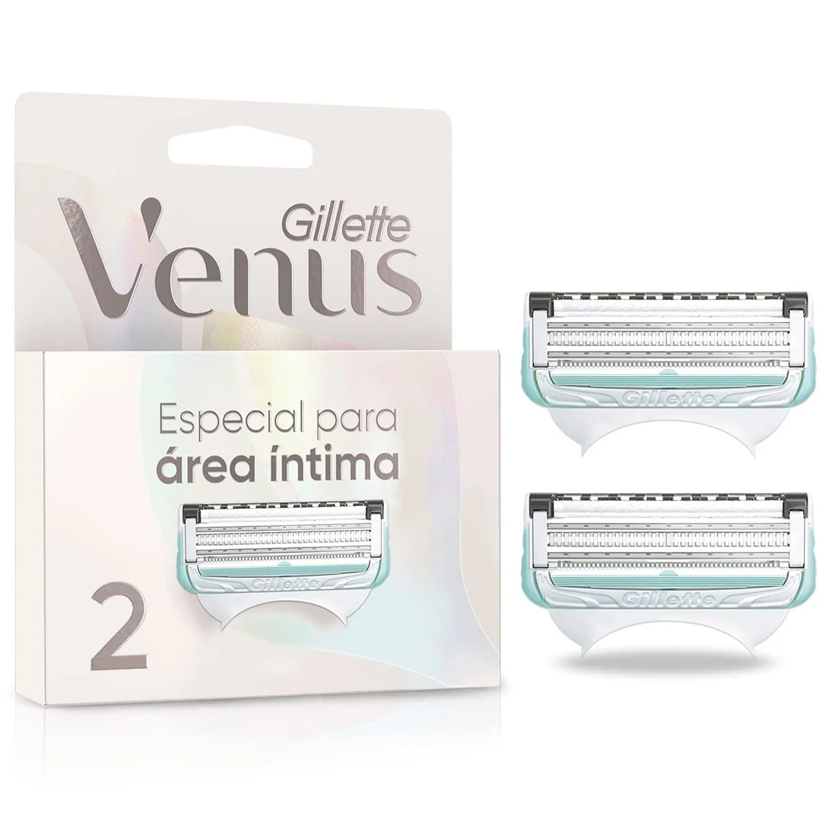 🛍 Gillette Venus para Área Íntima, Carga para Aparelho de Depilação Íntima 2 Unidades