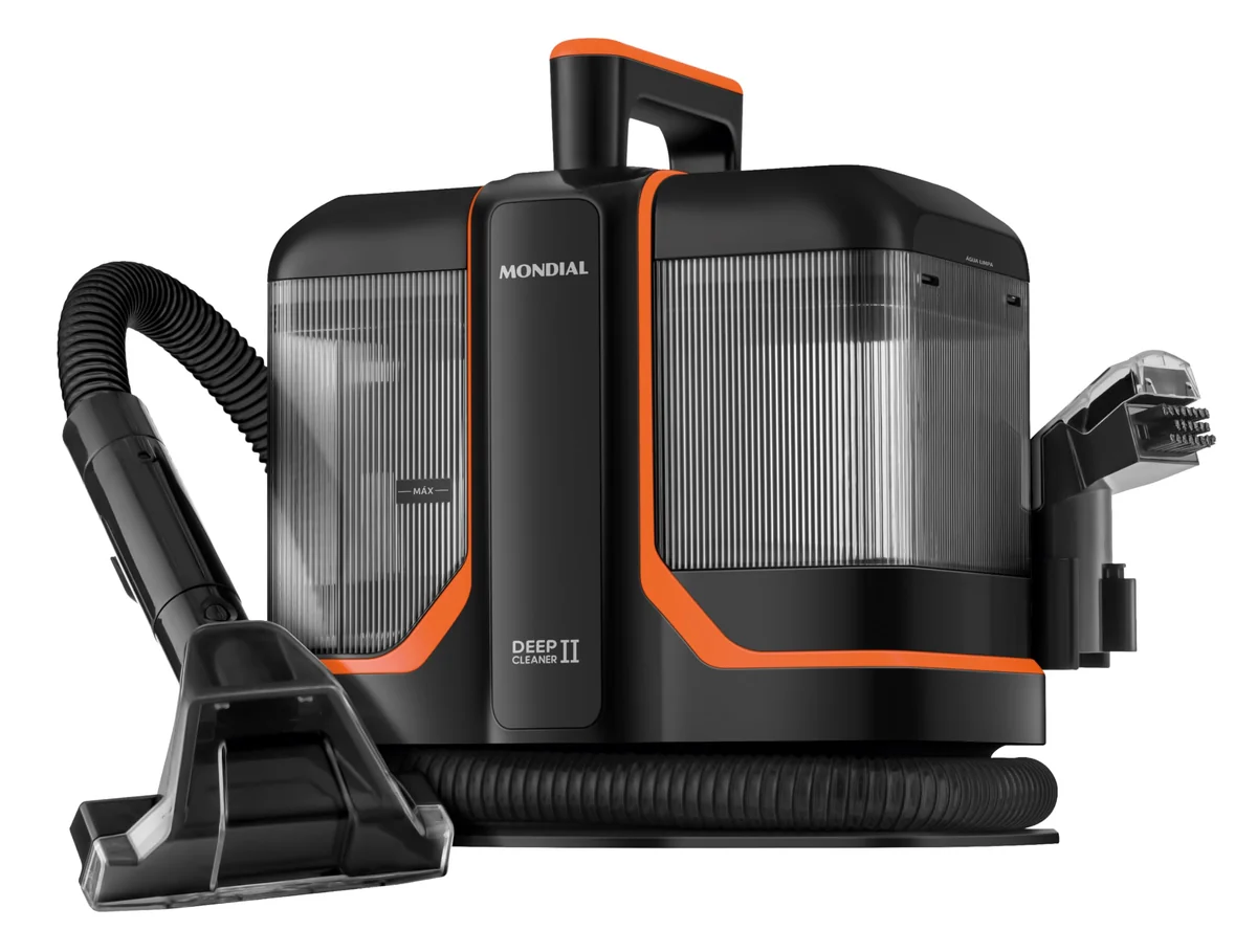 MONDIAL Extratora e Higienizadora Portátil Deep Cleaner II, Preto/Laranja, 1800W, 110V - EXP-02-O