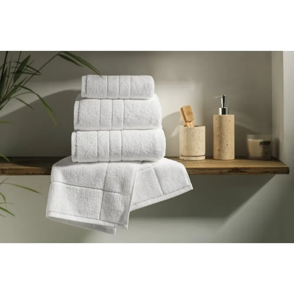 Karsten Kit 5 Toalhas De Rosto 48x80 Cm Branca Branco Lisa